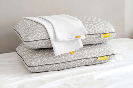 Brightr Sleep Hybrid Memory Foam Pillows with Adjustable Design and Hypo-Allergenic Pillowcase