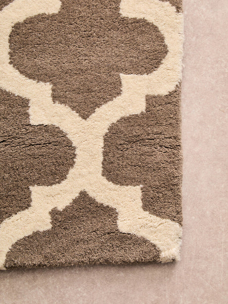Orsina Brown and Natural Rug with a Stylish Pattern for a Cozy Home Decor