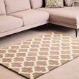 Orsina Brown and Natural Rug with Geometric Pattern, perfect for modern living room decor
