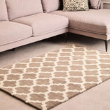 Orsina Brown and Natural Rug with Geometric Pattern, perfect for modern living room decor
