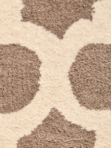 Stylish Brown and Natural Rug with a Soft Texture and Geometric Pattern for Modern Interiors