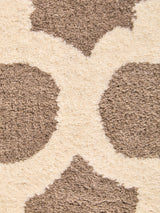 Stylish Brown and Natural Rug with a Soft Texture and Geometric Pattern for Modern Interiors