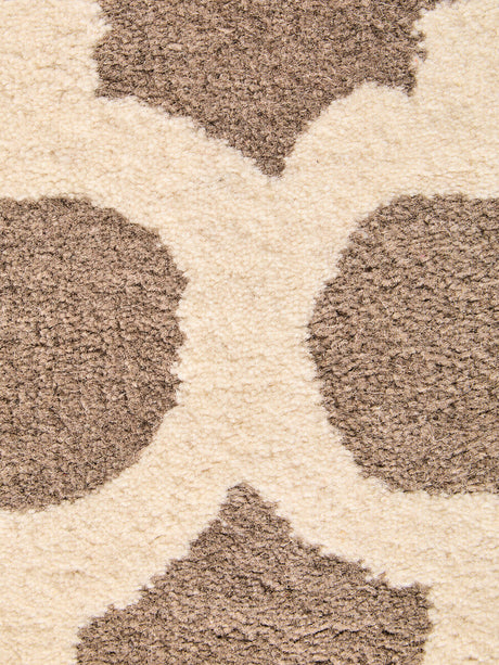 Stylish Brown and Natural Rug with a Soft Texture and Geometric Pattern for Modern Interiors