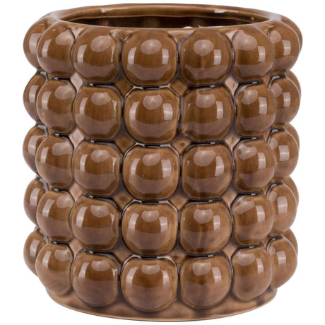 Seville Collection Large Caramel Bubble Planter CERAMIC Shades 4 Seasons