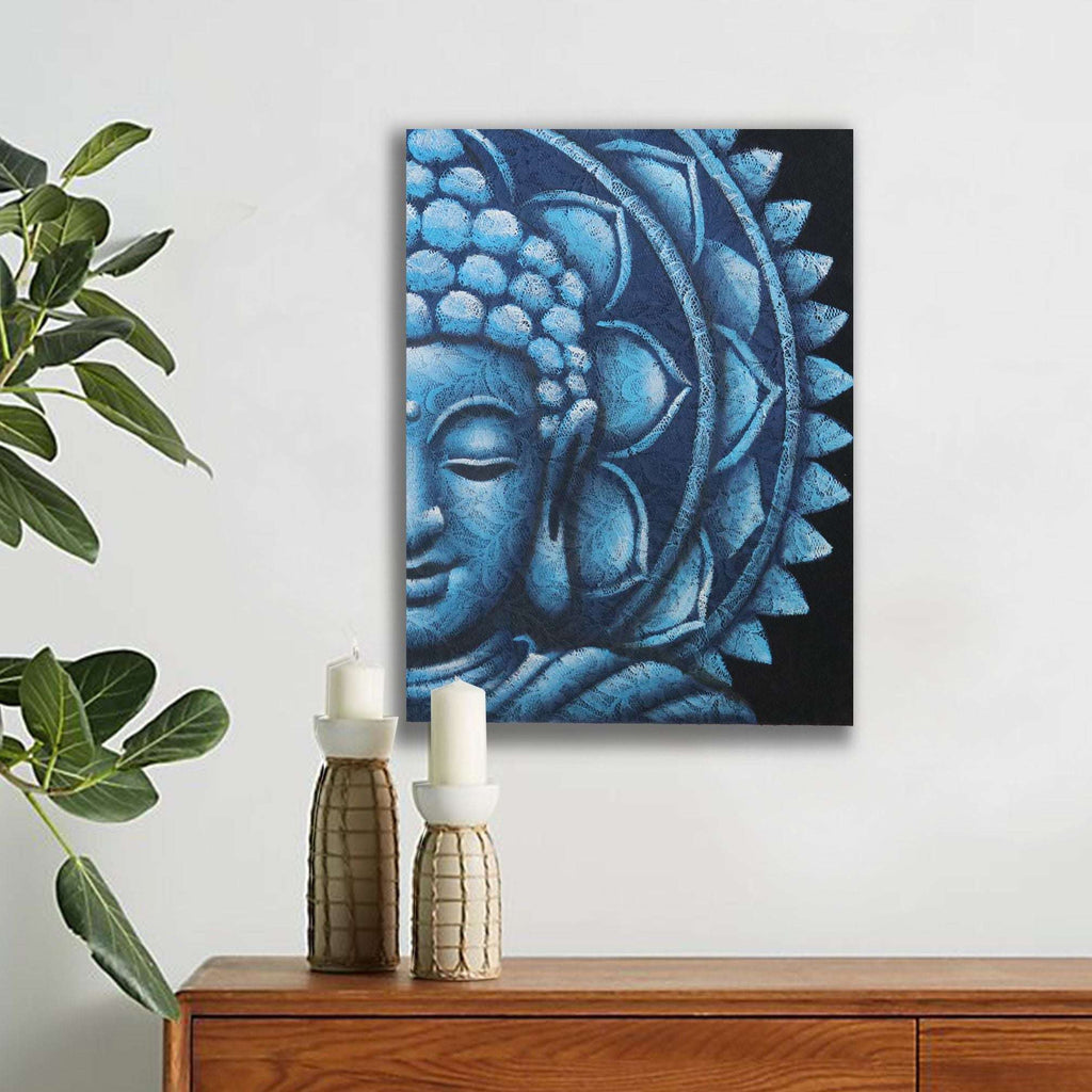 Shades 4 Seasons Buddha Mandala Canvas Wall Art AW-Dropship