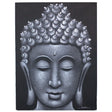 Buddha Painting - Grey Brocade Detail AW-Dropship