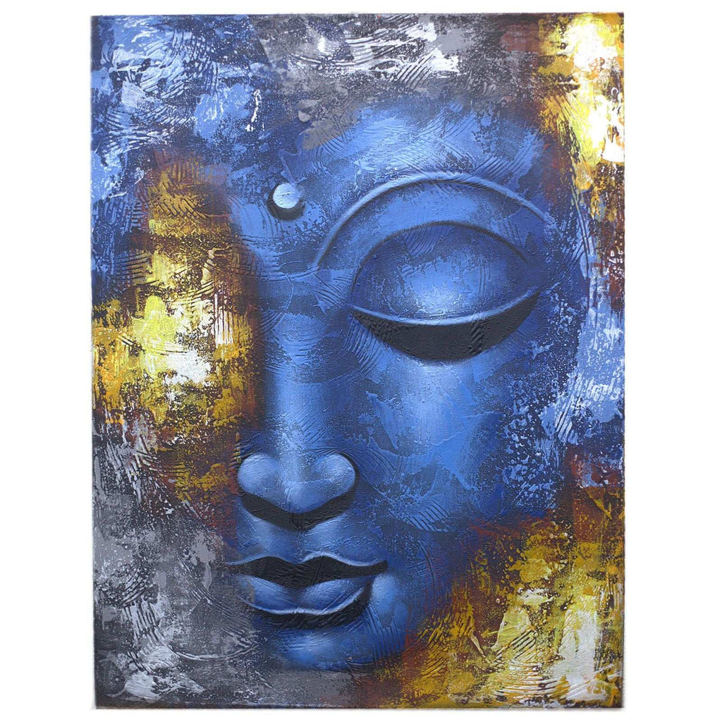 Buddha Painting - Blue Face Abstract AW-Dropship