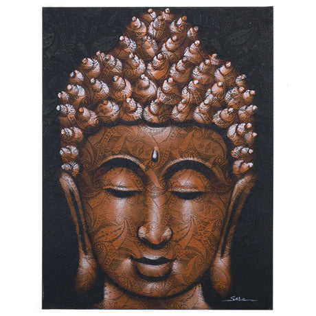 Buddha Painting - Copper Brocade Detail AW-Dropship