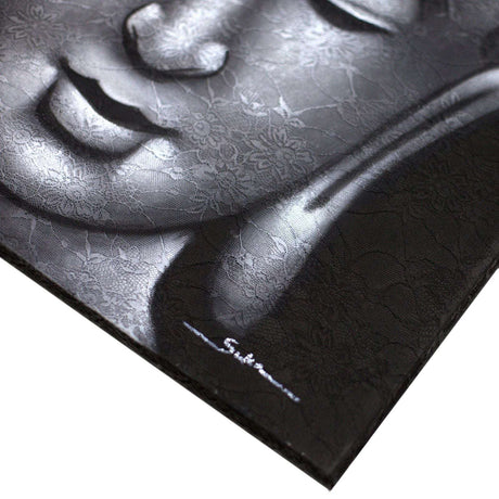 Buddha Painting - Grey Brocade Detail AW-Dropship