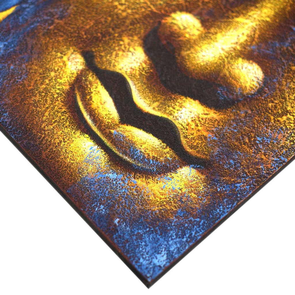 Buddha Painting - Gold Face & Lotus Flower AW-Dropship