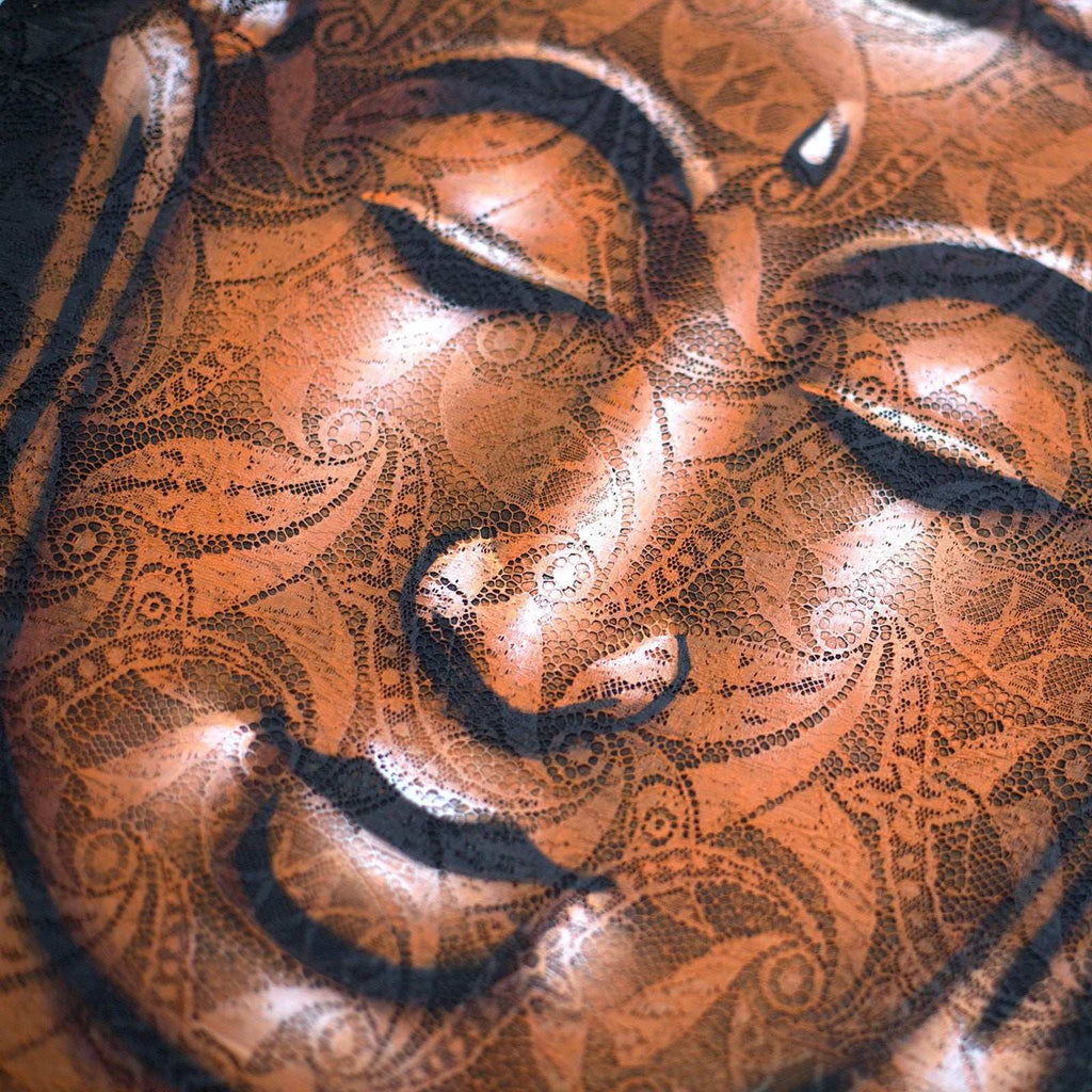 Buddha Painting - Copper Brocade Detail AW-Dropship