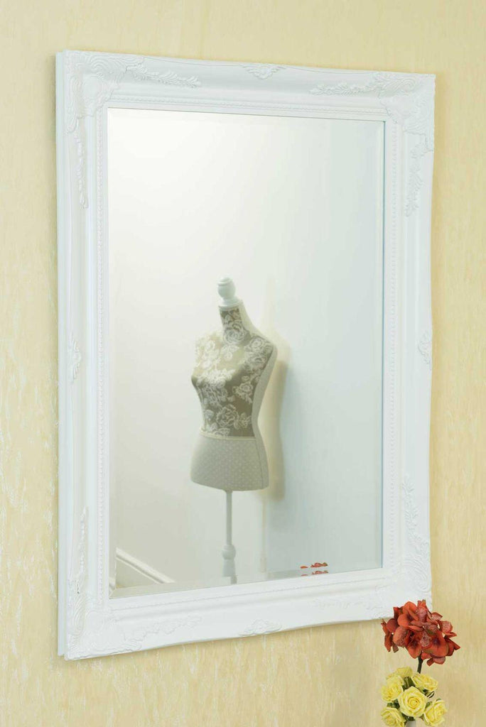 Buxton Wall Mirror 110 x 79 CM White Unbranded