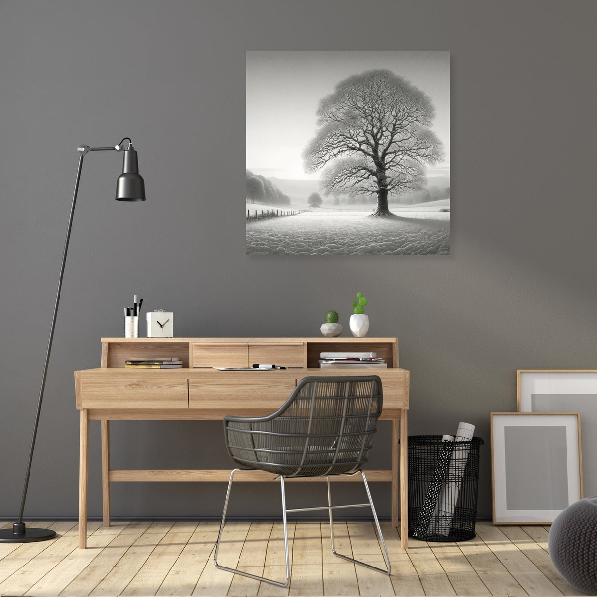A Silent Winter Morning Canvas