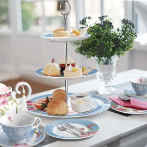 Elegant Cake Set displayed with pastries and tea cups for a delightful afternoon tea experience