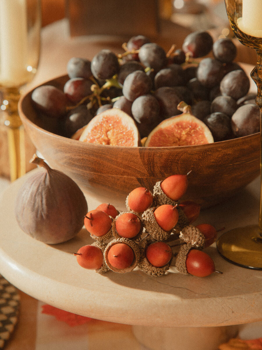 Stylish Orsina Cake Stand showcasing fresh fruits with decorative accents for elegant presentations