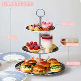 Three-tiered Cake Stand from London Boutique Lifestyle with assorted desserts and savoury treats