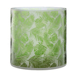Orsina Candle Holder with Green Leaf Pattern for Stylish Home Decor
