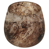 Elegant Orsina Candle Holder with a Unique Swirled Brown Design for Stylish Home Decor
