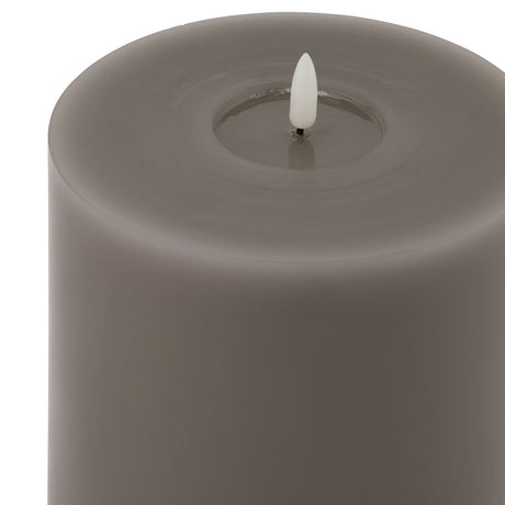 Luxe Collection Melt Effect 6x8 Grey LED Wax Candle Shades 4 Seasons