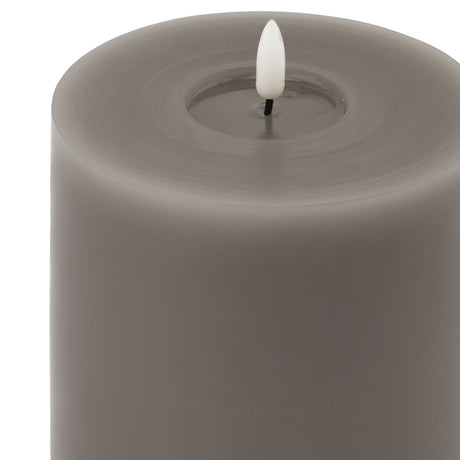 Luxe Collection Melt Effect 5x5 Grey LED Wax Candle Shades 4 Seasons