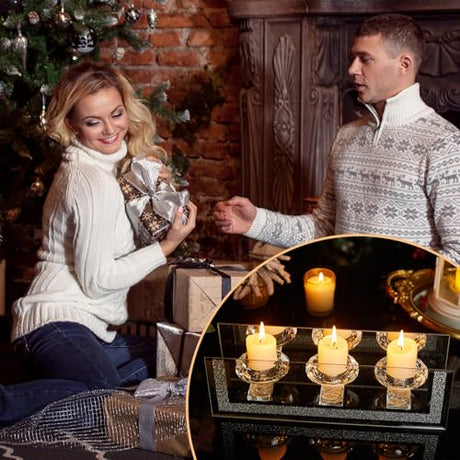 Elegant Candle Holder with Four Glass Holders for Warm Ambiance during Festive Gatherings