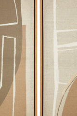 Astratto Set of 2 Neutral Abstract Canvas Wall Art Orsina
