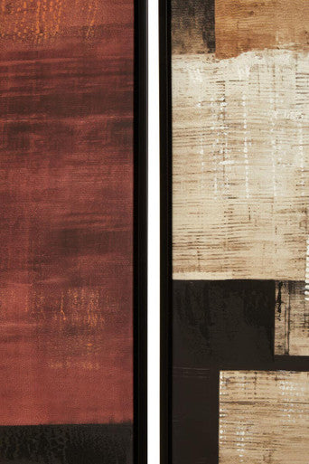 Astratto Set of 2 Geometric Abstract Canvas Wall Art Orsina