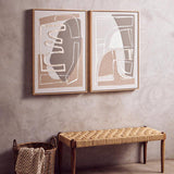 Astratto Set of 2 Neutral Abstract Canvas Wall Art Orsina