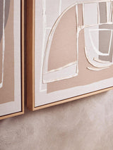 Astratto Set of 2 Neutral Abstract Canvas Wall Art Orsina