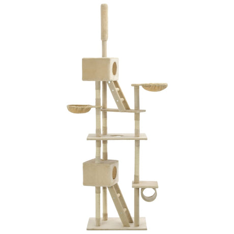 Cat Tree with Sisal Scratching Posts 230-260 cm vidaXL