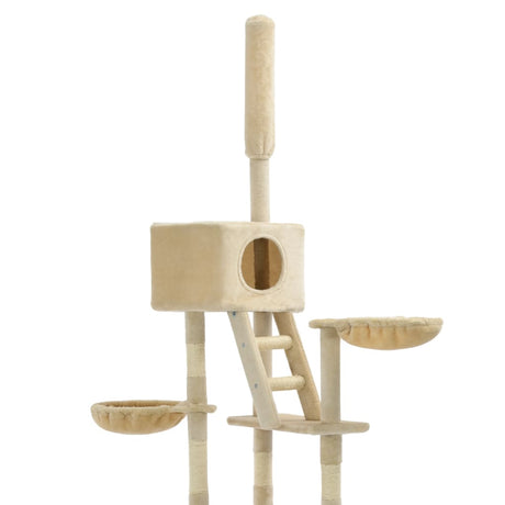Cat Tree with Sisal Scratching Posts 230-260 cm vidaXL