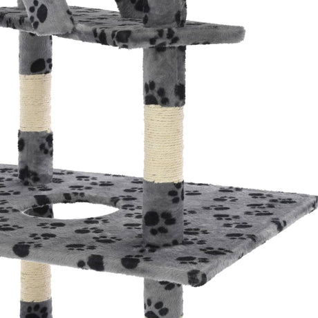 Cat Tree with Sisal Scratching Posts 230-260 cm vidaXL