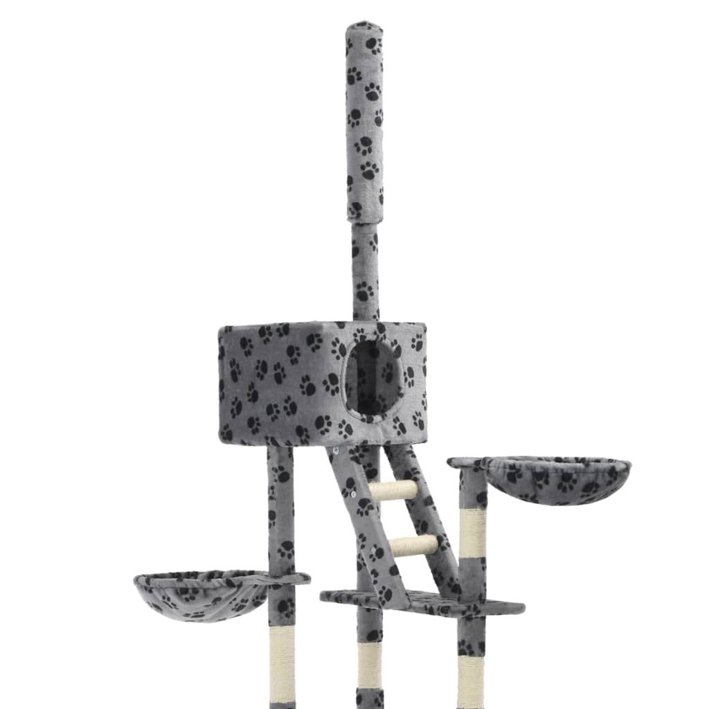 Cat Tree with Sisal Scratching Posts 230-260 cm vidaXL