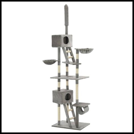 Cat Tree with Sisal Scratching Posts 230-260 cm vidaXL