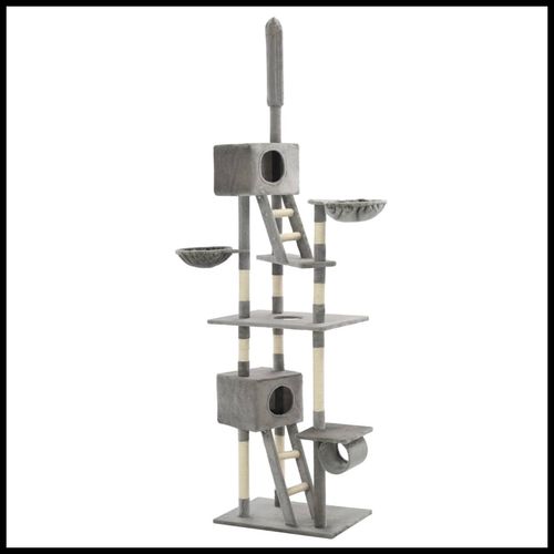 Cat Tree with Sisal Scratching Posts 230-260 cm vidaXL
