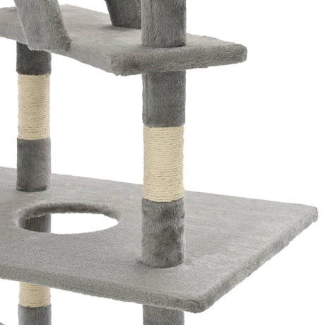 Cat Tree with Sisal Scratching Posts 230-260 cm vidaXL