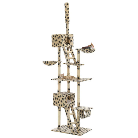 Cat Tree with Sisal Scratching Posts 230-260 cm vidaXL