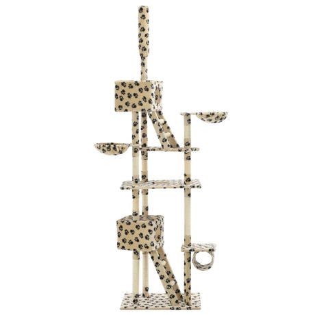 Cat Tree with Sisal Scratching Posts 230-260 cm vidaXL