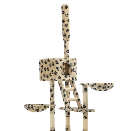 Cat Tree with Sisal Scratching Posts 230-260 cm vidaXL