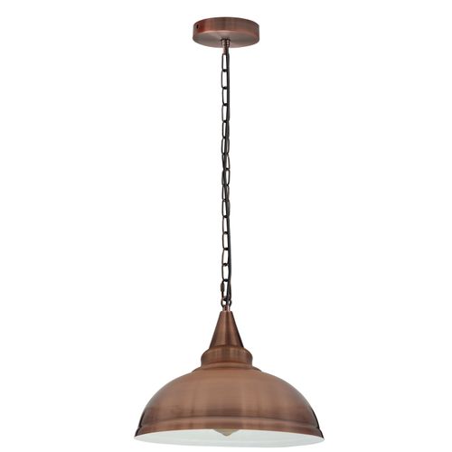 Vintage Industrial E27 Ceiling Hanging Light Shade Metal Ceiling Pendant Lamp Copper with bulb Un-branded