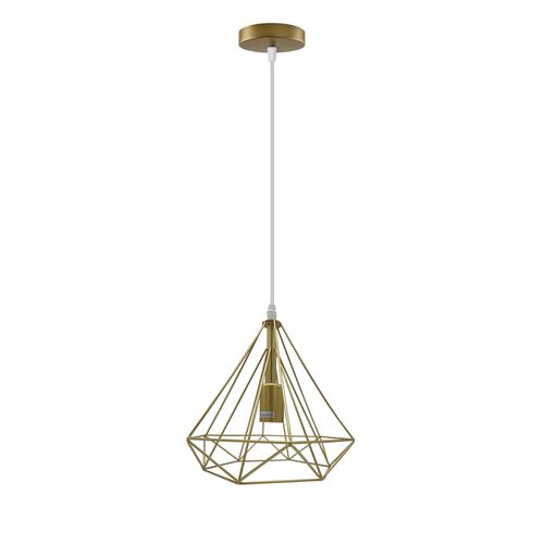 Gold Vintage Industrial Ceiling Hanging Light Gold Single without bulb Un-branded