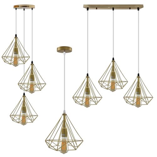 Gold Vintage Industrial Ceiling Hanging Light Un-branded