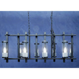 Aspen Iron and Glass Wide Pendant Light Orsina