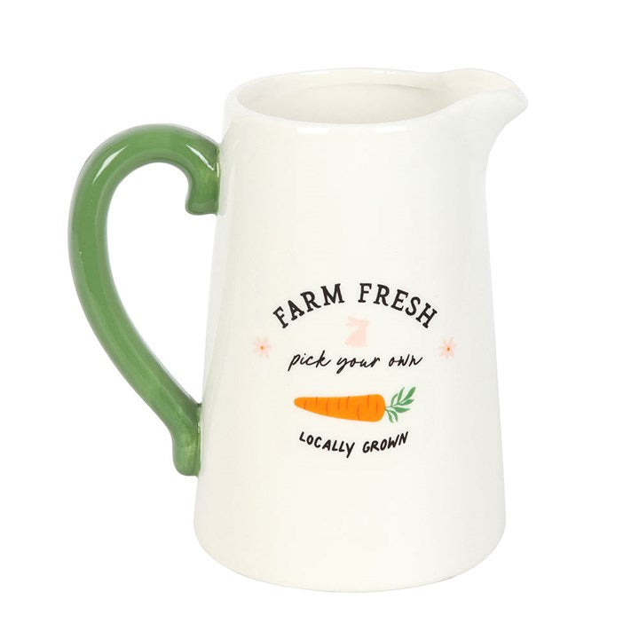 Farm Fresh Carrot Patch Ceramic Flower Jug N/A
