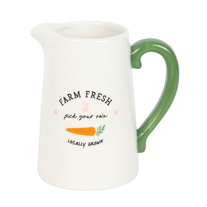 Farm Fresh Carrot Patch Ceramic Flower Jug N/A