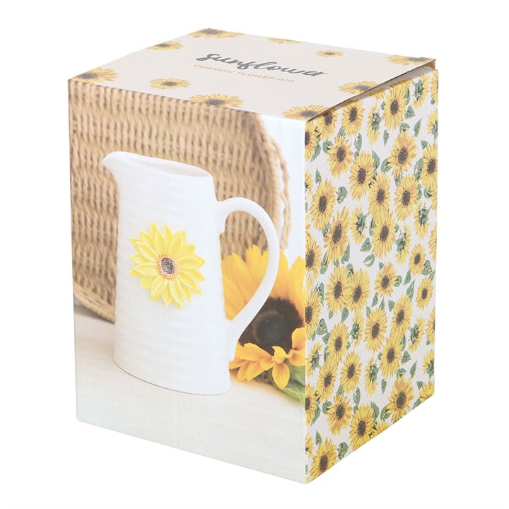 Hello Sunshine Ceramic Flower Jug with 3D Sunflower N/A