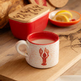 Selbrae House Ceramic Mug featuring a lobster design with a speckled finish, perfect for beverages
