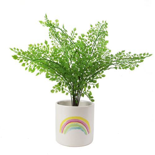 Artificial Plants Mini Desktop Ceramic Planters Leaf
