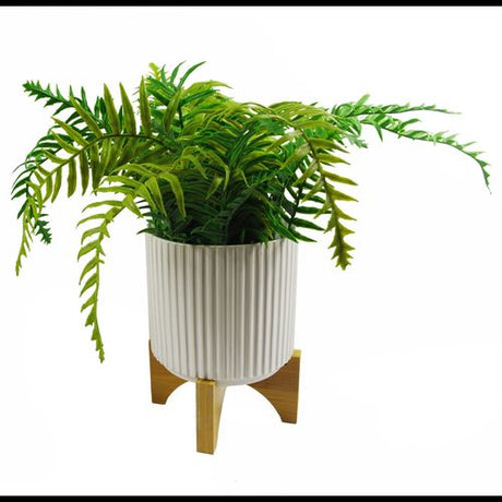 Artificial Plants Mini Desktop Ceramic Planters Leaf