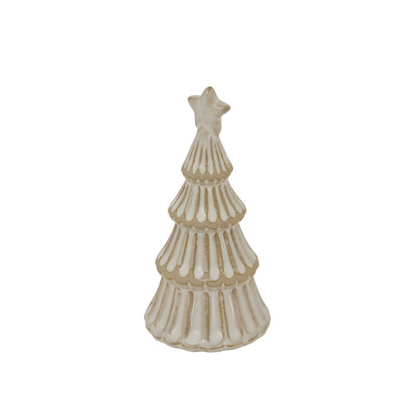 Decorative Snowy Layered Tree in white, perfect for adding a festive touch to Christmas room decorations